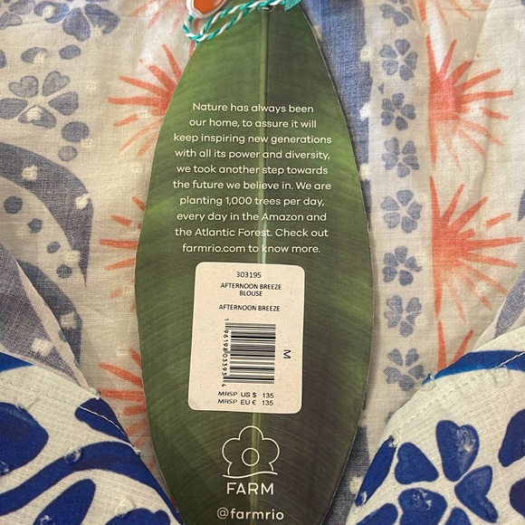 Farm Rio Afternoon Breeze Blouse - Picture 5 of 5